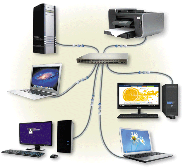 <strong> On a network such as the one illustrated in the accompanying figure, if one node fails, as long as that node is not providing services to other nodes on the network, what happens?</strong> A) only that node is affected B) only the nodes before that node are affected C) only the nodes after that node are affected D) all the nodes are affected