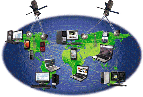 <strong> When a computer is connected as shown in the accompanying figure, how is the computer characterized?</strong> A) linked B) inline C) resourced D) online