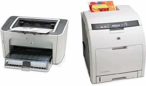 <strong> Which of the following (as shown in the accompanying figure) is a high-speed, high-quality nonimpact printer?</strong> A) laser printer B) ink-jet printer C) thermal printer D) dot-matrix printer