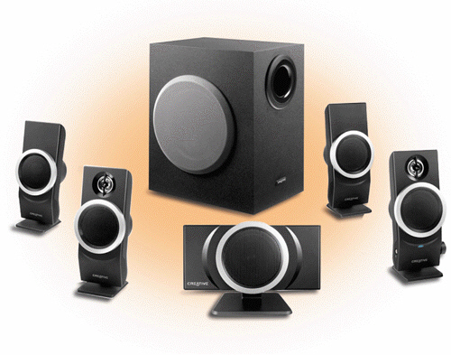 <strong> Many personal computer users add this kind of equipment, such as those shown in the accompanying figure, to their computers to generate a higher-quality sound. What is this kind of equipment called?</strong> A) subwoofers B) headphones C) satellite speakers D) surround sound speakers