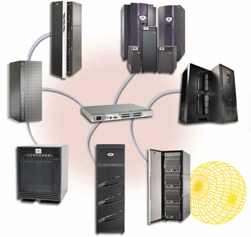 <strong> As shown in the accompanying figure, a technique used to implement a storage system is a high-capacity tape system that works with multiple tape cartridges for storing backups. What is the term for this?</strong> A) tape archive B) tape network C) tape appliance D) tape library