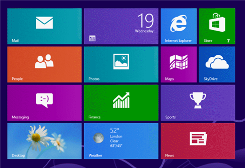 The figure above shows the Windows 8 ____________________ screen.