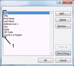 The dialog box shown in the accompanying figure is the New Address List dialog box