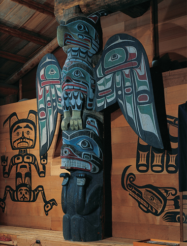 <strong> In addition to physically supporting the Raven House, Shaughnessy's Interior House Post symbolically renders what aspect of the John Scow clan?</strong> A)Wedding ceremonies B)The spiritual and mythical foundation C)Initiation rituals D)Economic connections with other clans