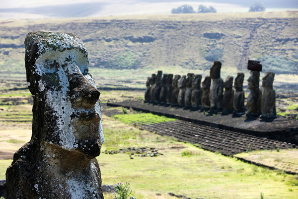 <strong> Which of the following terms for describing sculpture can be applied to the Monumental Heads of Easter Island?</strong> A)Relief B)Cire perdue C)Kinetic D)Freestanding