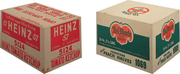 <strong> What kind of commercial art does Warhol's work, such as Heinz 57 Tomato Ketchup , celebrate?</strong> A)Food manufacturing B)Illustration C)Packaging D)Computer aided design