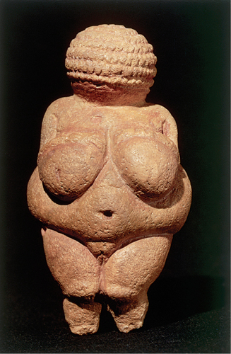 <strong> What is the Venus of Willendorf a statue of?</strong> A)Venus de Milo B)A pregnant Venus C)The Paleolithic goddess of love D)An anonymous fertile woman