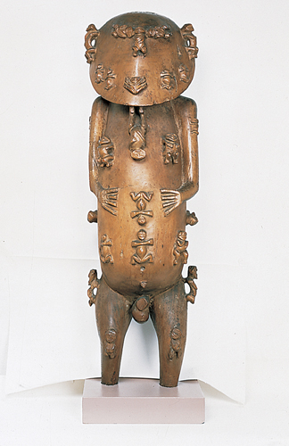 <strong> Although the Figure of a Deity: A'a Rurutu from the Austral Islands in central Polynesia was an ancestor deity, what else did it represent?</strong> A)The act of creating humans B)A shape-shifting shaman C)A marriage ceremony D)A religious prophet