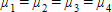 <strong>The null hypothesis behind a simple multiple-group analysis of variance is of the form:</strong> A) B) C) D)