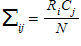 In a contingency table, the expected frequency of any given cell is represented by this formula:  <div style=padding-top: 35px> 