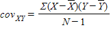 <strong>Which of the following is the formula for the covariance?</strong> A) B) C) D)