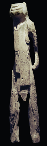 <strong> This human with feline (lion?) head sculpture was found in which country?</strong> A) France B) Germany C) Belgium D) Spain