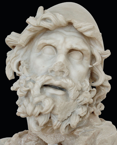 <strong> What is the name of the individual depicted in this sculpture?</strong> A) Apollo B) Hermes C) Odysseus D) Zeus