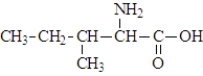The structure of isoleucine is The zwitterion form of the amino acid isoleucine is