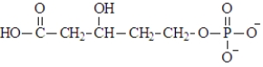 <strong>In the synthesis of terpenes, an important class of biomolecules called lipids, mevalonyl phosphate is an intermediate and is shown below. At physiological pH this lipid intermediate would exist as:</strong> A) B) C) D) E) a mixture of a and b F) a mixture of c and d G) a mixture of a, b, c, and d