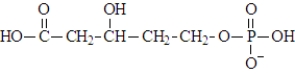 <strong>In the synthesis of terpenes, an important class of biomolecules called lipids, mevalonyl phosphate is an intermediate and is shown below. At physiological pH this lipid intermediate would exist as:</strong> A) B) C) D) E) a mixture of a and b F) a mixture of c and d G) a mixture of a, b, c, and d