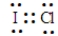 <strong>Which of the following is a correct electron dot formula for ICl?</strong> A) B) C) D) E) F)