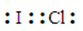<strong>Which of the following is a correct electron dot formula for ICl?</strong> A) B) C) D) E) F)