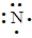 <strong>Which of the following is the Lewis structure for a nitrogen atom?</strong> A) B) C) D)