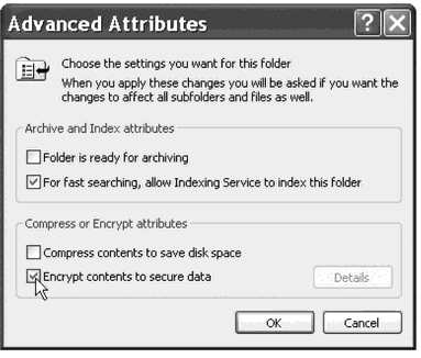 <strong> What form of encryption is being enabled in the figure above?</strong> A) EFS B) MPPE C) DES D) CFS