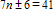 <strong>TIMSS: n is a number. When n is multiplied by 7 and then 6 is added, the result is 41. Which of these equations represents this relation?</strong> A) B) C) D)