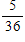 <strong>What is the probability of rolling a 6 with a pair of dice?</strong> A) B) C) D)