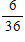<strong>What is the probability of rolling a 6 with a pair of dice?</strong> A) B) C) D)