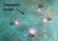 <strong>  The above visual wavelength image of the Trapezium cluster shows _________.</strong> A) main sequence and protostars B) protostars and YSOs C) YSOs and ZAMS D) ZAMS and protostars <div style=padding-top: 35px> 