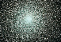 <strong>  ​ In the visual wavelength image, a/an ______________ cluster is shown.</strong> A) open B) globular C) Trapezium D) Helix nebula <div style=padding-top: 35px> 