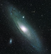 <strong>  What is the orientation of the galaxy shown above relative to Earth?</strong> A) face-on B) edge-on C) not quite edge-on D) not quite face-on <div style=padding-top: 35px> 