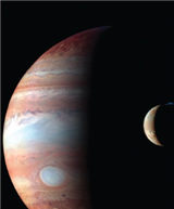 <strong> Which planet is shown in the image above that combines both visual and infrared data?</strong> A) Jupiter B) Saturn C) Uranus D) Neptune