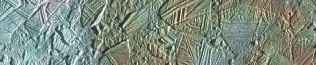 The brown areas in the image above of Europa's surface are most likely caused by mineral-rich water venting from the core of the moon.