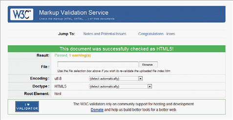 In the figure above, the section entitled Encoding is the ________________ encoding recognized in the meta tag you entered