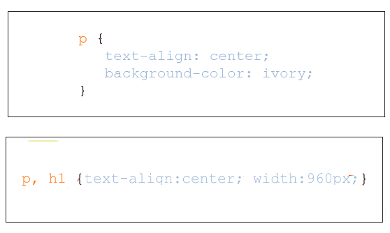<strong>  The figures above show _____ .</strong> A) inline styles B) inheritance C) embedded styles D) style rules <div style=padding-top: 35px> 