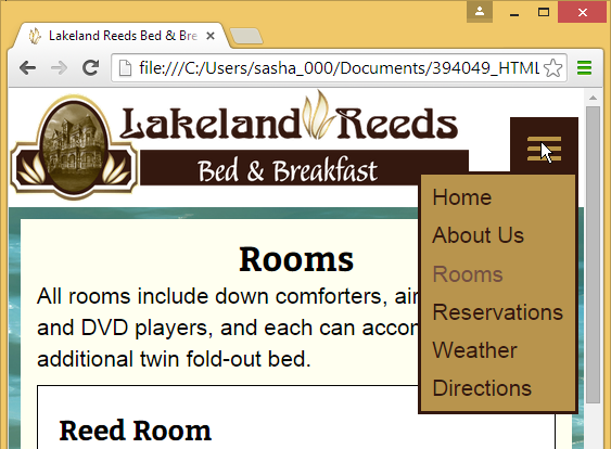 Referring to the figure above, which aspect of responsive design does the figure illustrate?