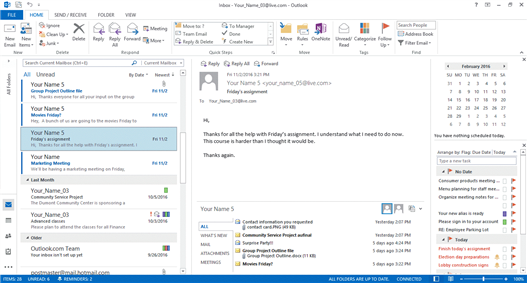 <strong> In the accompanying figure, the ____ includes the Date Navigator and tasks.</strong> A) Navigation Pane B) status bar C) Task Manager D) To-Do bar