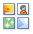 <strong>Which icon do you click to insert a picture into a SmartArt graphic picture placeholder shape?</strong> A) B) C) D)
