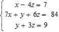 Solve using substitution: