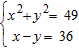 <strong>Find the number of points of intersection of the system </strong> A)four B)two C)zero D)one