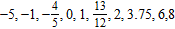<strong>List the numbers in the set that are natural numbers. </strong> A) B) C) D) E)