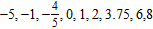 <strong>List the numbers in the set that are natural numbers. </strong> A) B) C) D) E)