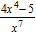 <strong>Express the following as a single fraction involving positive exponents only. </strong> A) B) C) D) E)