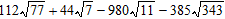 <strong>Find the following product and express your answer in simplest radical form. </strong> A) B) C) D) E)