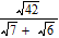 <strong>Find the following product and express your answer in simplest radical form. </strong> A) B) C) D) E)