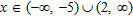 <strong>Solve the inequality. </strong> A) B) C) D) E)