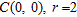 <strong>Find the center and radius of a circle given an equation in standard form. </strong> A) B) C) D)