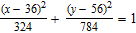 <strong>What is the equation of the outer edge of the pool table displayed below, if l = 56 and w = 36? </strong> A) B) C) D)