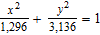 <strong>What is the equation of the outer edge of the pool table displayed below, if l = 56 and w = 36? </strong> A) B) C) D)