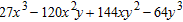 <strong>Use the binomial theorem to expand the expression. ( 3 x + 4 y ) <sup> 3 </sup></strong> A)   B)   C)   D)   <div style=padding-top: 35px> 