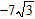 <strong>Find the negative geometric mean between 3 and 21.</strong> A)   B)   C)   D)   <div style=padding-top: 35px> 